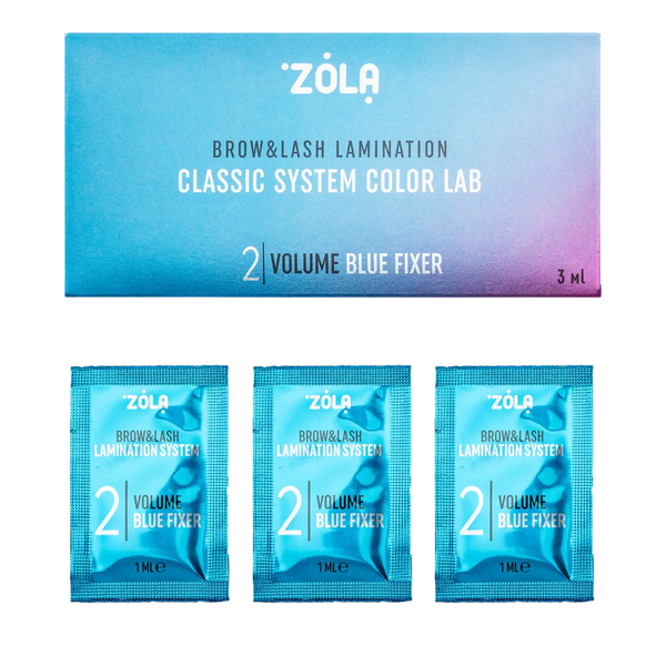 Zola Color Lab Step 02 Volume Blue Fixer | Складник №2 для ламінування вій і брів | саше, 1 мл z0209184 фото