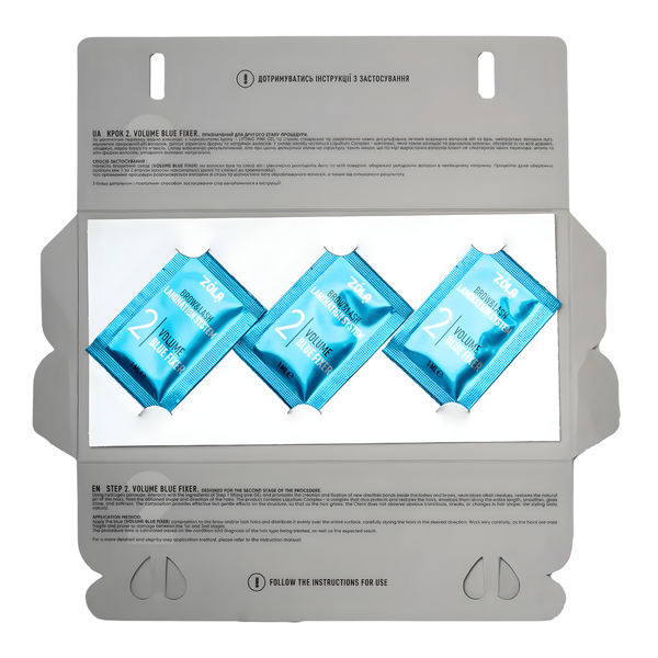 Zola Color Lab Step 02 Volume Blue Fixer | Складник №2 для ламінування вій і брів | саше, 1 мл z0209184 фото