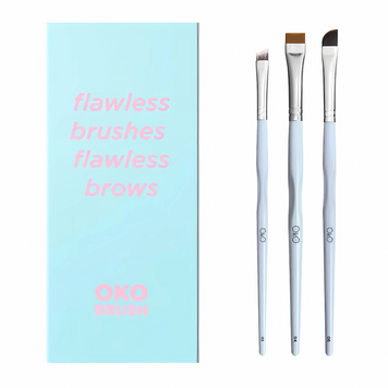 Набір пензликів OKO Flawless Brushes Flawless Brows (блакитний) z011626 фото
