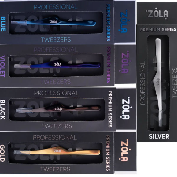 Професійний пінцет для брів ZOLA Зола | Преміум серія | SILVER (Срібний) z0209233 фото