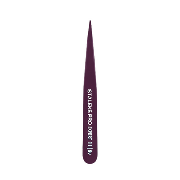 Пінцет для брів Staleks Pro точковий EXPERT 11/5v | Violet z060126 фото