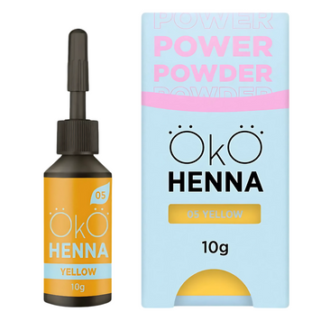 Хна для брів OKO Power Powder | 05 Yellow (жовта) | 10 г  z011605 фото