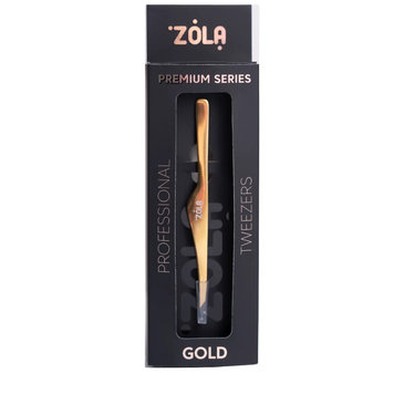 Професійний пінцет для брів ZOLA Зола | Преміум серія | GOLD (Золотий) z0209234 фото