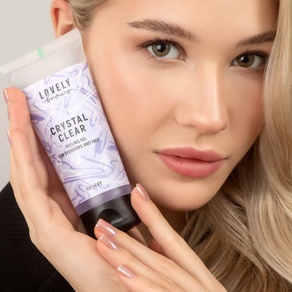 Пілінг-скатка Crystal clear для брів та обличчя Lovely Brows, 100 ml z021023 фото