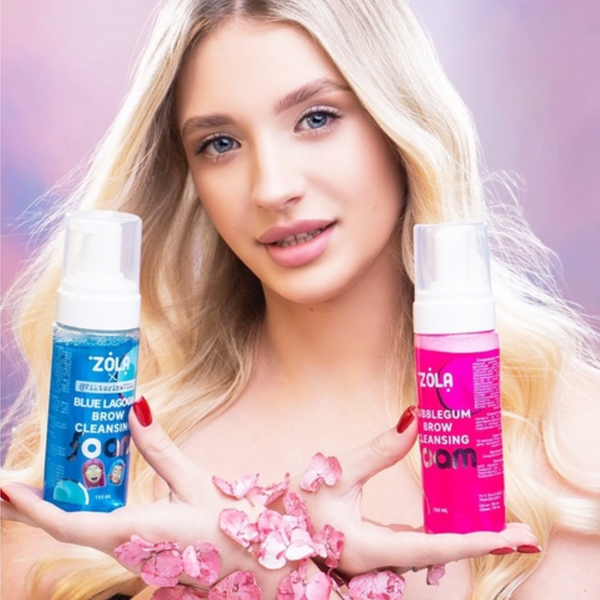 Пінка для очищення брів ZOLA Bubblegum Brow Cleansing, 150 мл z020950 фото