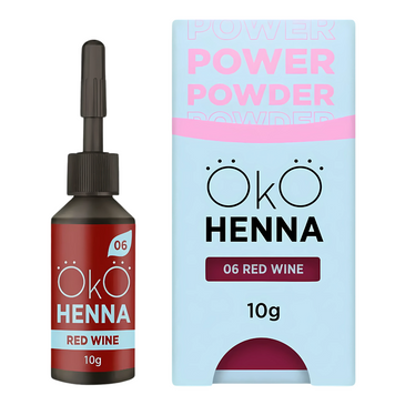 Хна для брів OKO Power Powder | 06 Red wine (червоне вино) | 10 г  z011606 фото