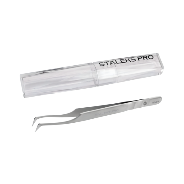 Професійний пінцет для нарощення вій STALEKS PRO EXPERT 41 TYPE 6 | (L-подібний пінцет з кутом 75&deg;) z060129 фото