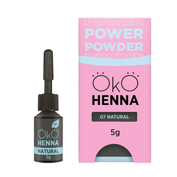 Хна для брів OKO Power Powder | 07 Natural Brown (натуральний коричневий) | 5 г  z011614 фото