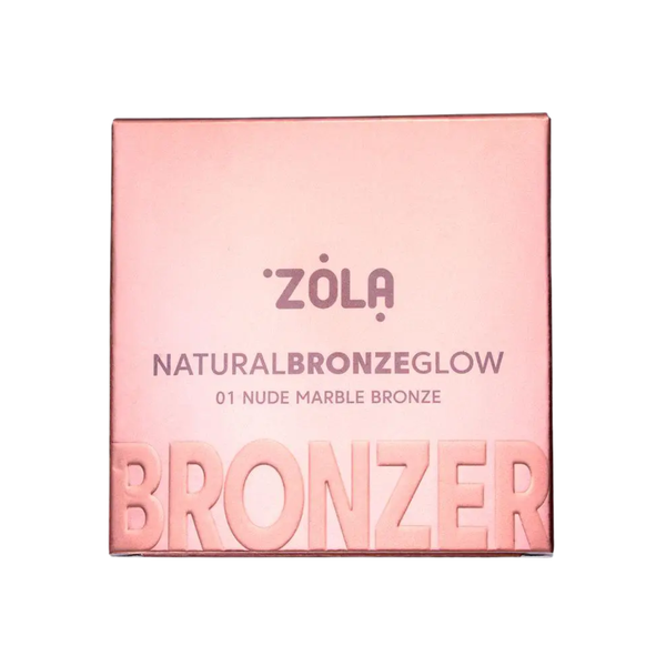 Бронзер ZOLA Natural Bronze Glow | 01 Ніжна мармурова бронза Nude Marble Bronze z0209281 фото