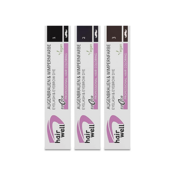 Фарба для вій і брів Hair Well №1 Black (чорний), 20 мл z010802 фото