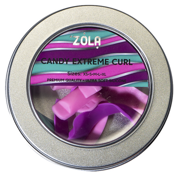 Валики для ламінування ZOLA Candy Extreme Curl | 5 пар (S, M, L, XL, LL) | для округлого завитка z020984 фото