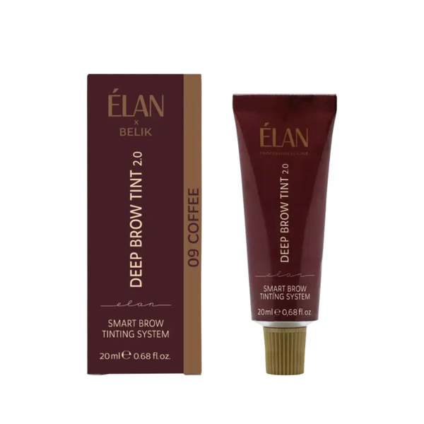 Фарба для брів ELAN "DEEP BROW TINT" | 09 COFFEE deep brown | 20 мл z0104198 фото