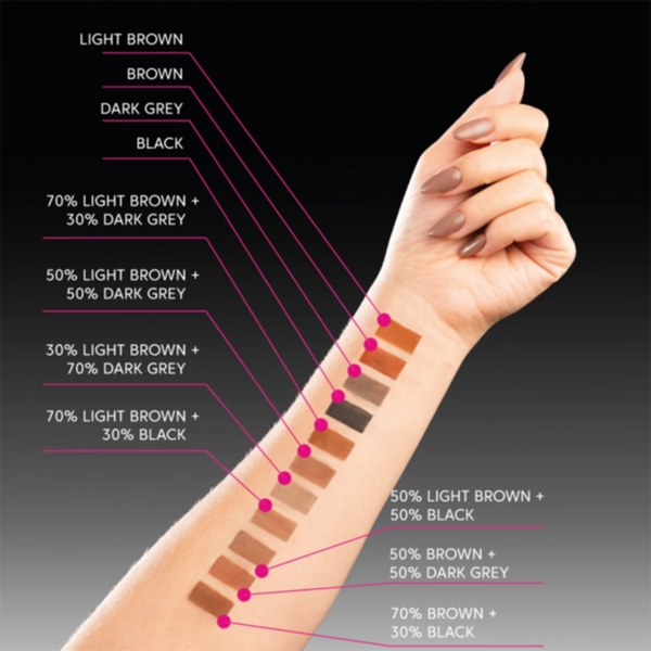 Фарба для брів і вій ZOLA TATTOO TINT | Dark Grey | Темно-Сіра | 15 ml z0209178 фото