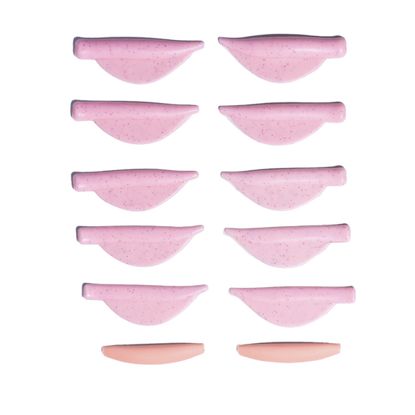 Валики для ламінування ZOLA Pinky Shiny Pads | 6 пар (XS, S, M, L, XL) | ліфтинг + завиток z020989 фото