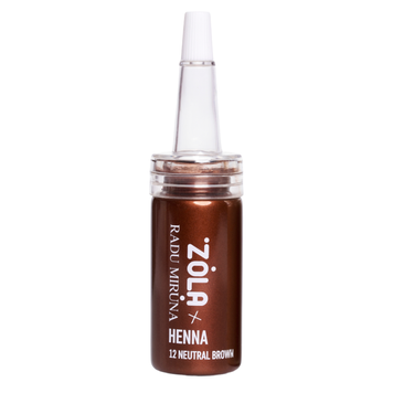 Хна для брів ZOLA х RADU MIRUNA | 12 NEUTRAL BROWN | 10 г  z0209252 фото