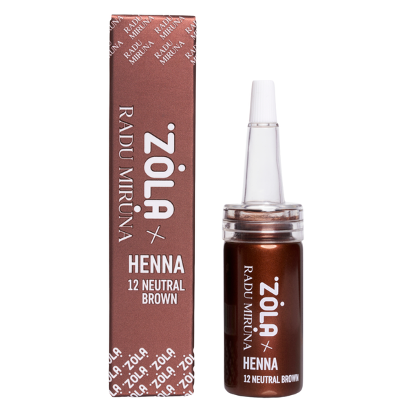 Хна для брів ZOLA х RADU MIRUNA | 12 NEUTRAL BROWN | 10 г  z0209252 фото