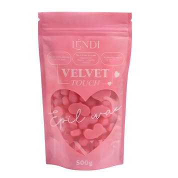 Віск для депіляції Lendi Velvet Touch (Рожеві сердечки) | 500 г z012047 фото