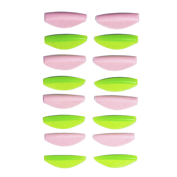 Валики для ламінування ZOLA Round Curl Pink & Green | 8 пар (S, S1, M, M1, L, L1, XL, XL1) | ліфтинг-ефект + завиток z020997 фото
