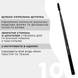Пензлик щіточка двосторонній №10 OKO BLACK EDITION | Чорна ручка z011664 фото 2