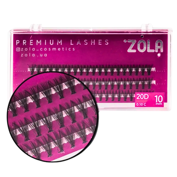 Вії - пучки Zola 20D  | 10 мм z0209266 фото