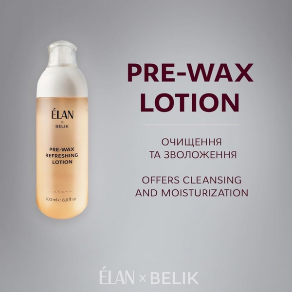 Лосьйон перед корекцією воском освіжаючий ELAN х Belik Pre-Wax Refreshing Lotion, 200 мл z0104100 фото