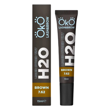 Фарба для брів та вій OKO Liquid Hybrid Tint H20 | Brown 7.62 z011643 фото