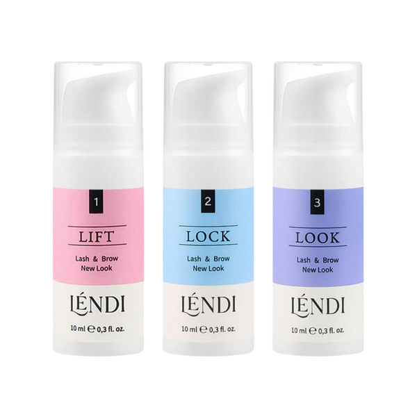 Набір складів для ламінування вій та брів Lendi Lash and Brow New Look, 3*10 мл z012001 фото
