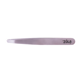 Пінцет для брів ZOLA скошений | SILVER | Срібний z020995 фото