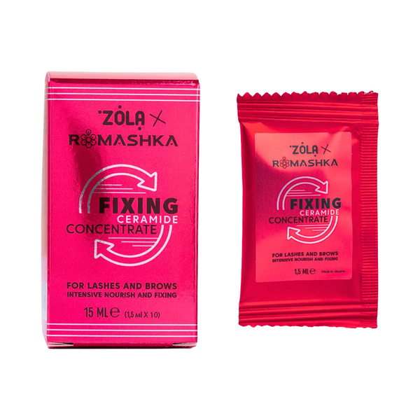 Концентрат фіксуючий для вій та брів Zola x Romashka Fixing Ceramide Concentrate, 1,5 мл z0209159 фото