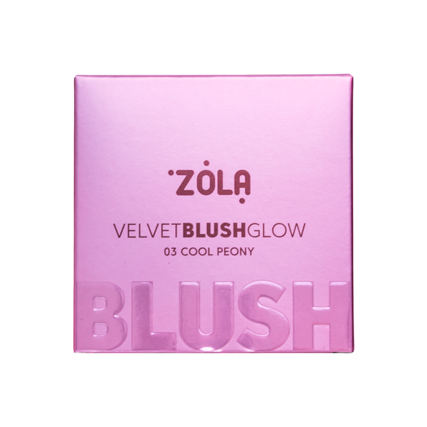 Рум'яна для обличчя ZOLA | 03 COOL PEONY (Прохолодна півонія)  z0209255 фото
